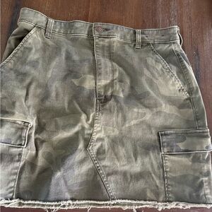 Camouflage Cargo Skirt